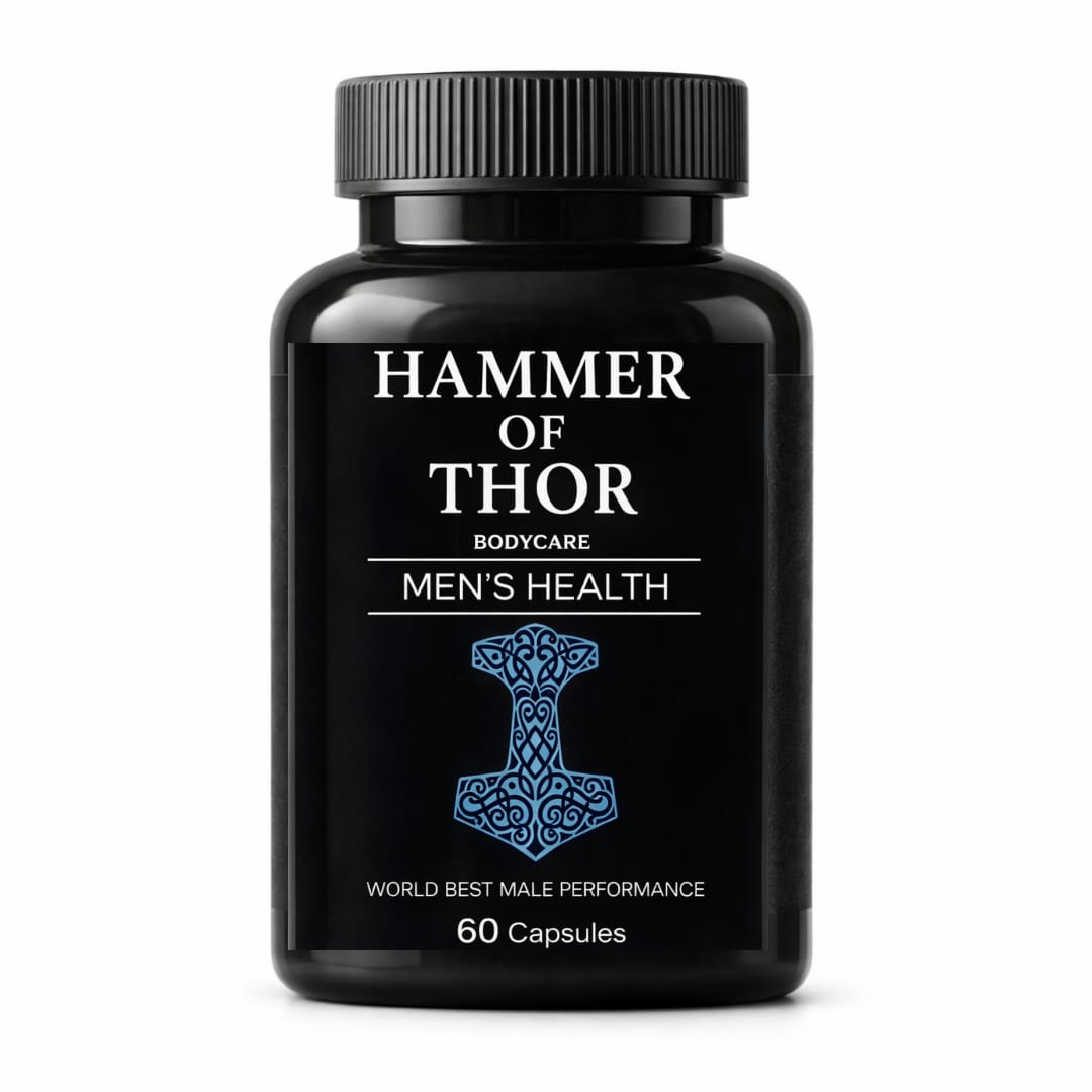 Hammer of Thor 60 Capsules – Men’s Health, Power aur Performance Support Karne Wala Premium Supplement