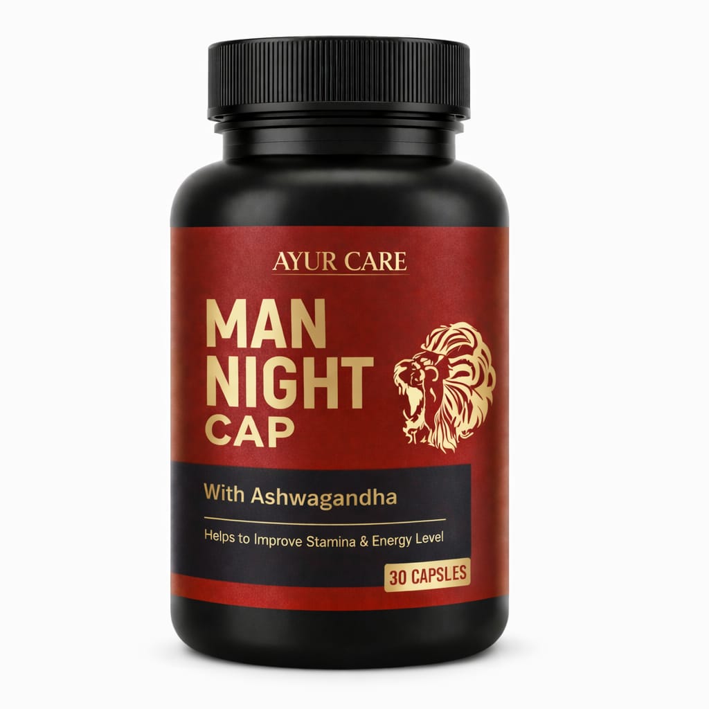 Man Night Cap with Ashwagandha – Stamina & Energy Support Formula