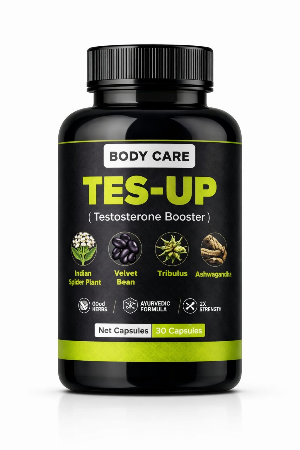 TES-UP Testosterone Booster – Ayurvedic Capsules for Strength, Energy & Male Vitality