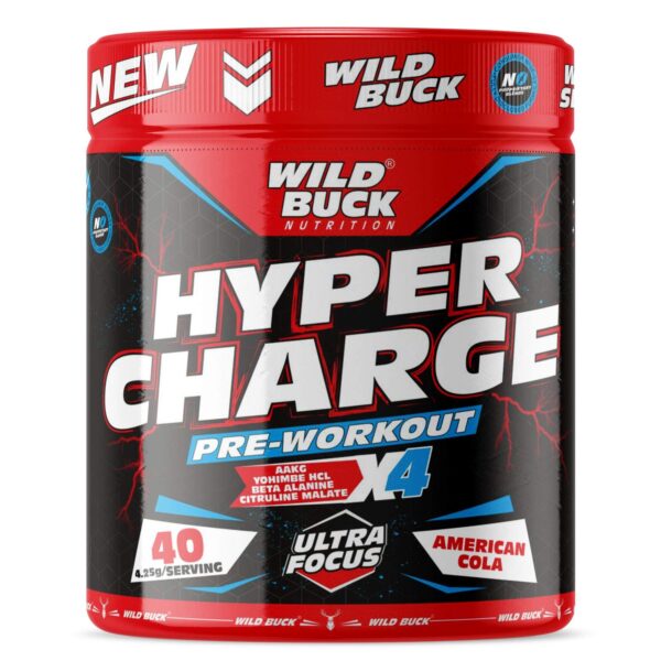 WILD BUCK Hyper Charge Pre-X4 Hardcore Pre-Workout