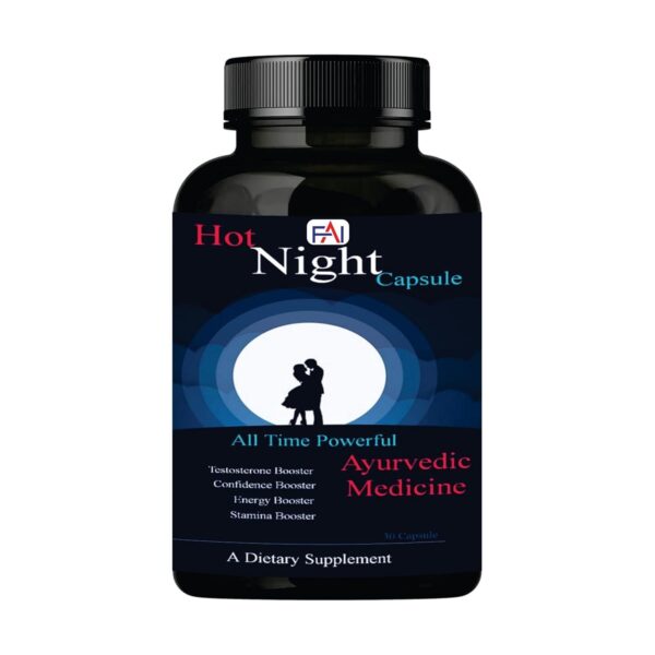hot night 30 capsule – ayurvedic stamina & performance enhancer for men