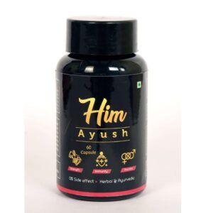 Him Ayush 60 Capsules – Natural male stamina, testosterone, and vitality booster