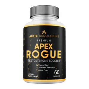Apex Rogue Testosterone Booster 60 Capsules – Natural male stamina, vitality, and testosterone support