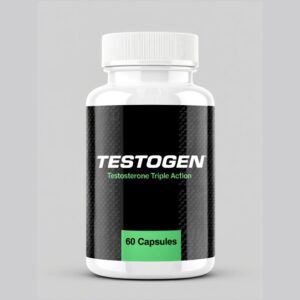 Testogen Testosterone Triple Action 60 Capsules – Natural testosterone booster for stamina, strength, and vitality