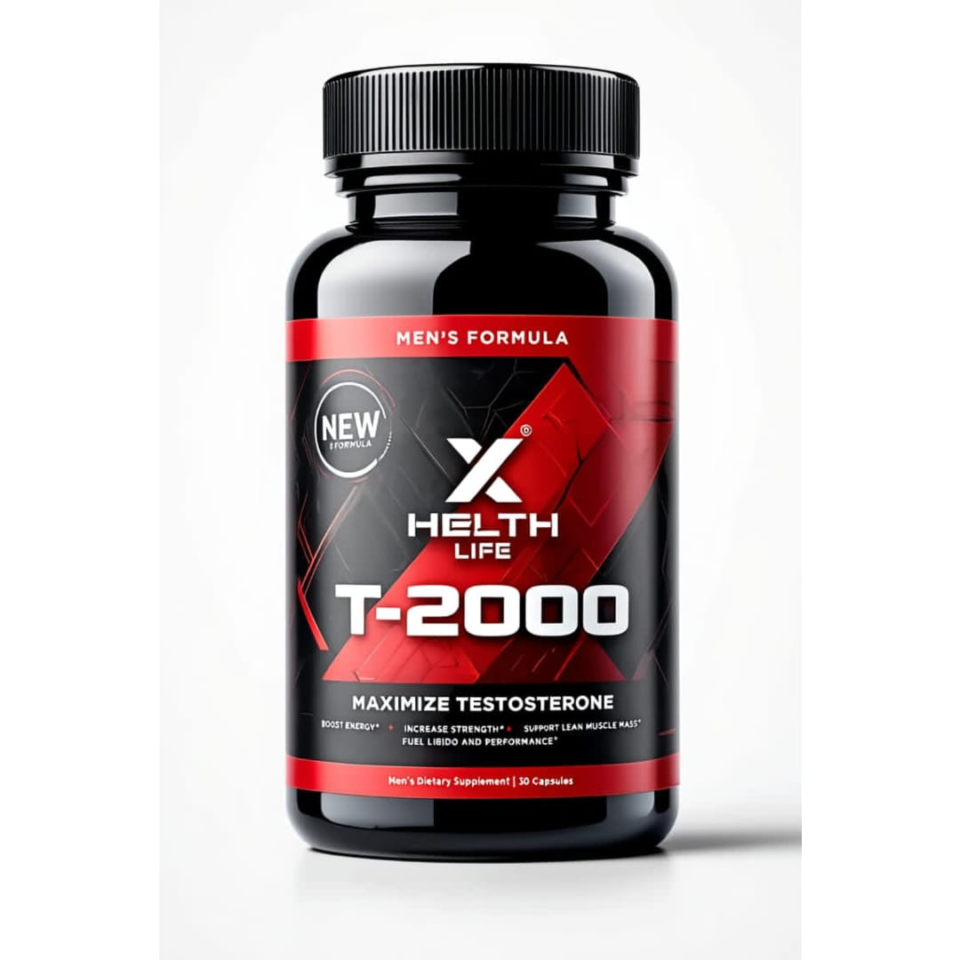Helth T-2000 – Testosterone Booster & Energy Support Helth T-2000 30 Capsules – Herbal Testosterone, Stamina & Energy Support for Men