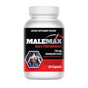 Male Max Male Performance 60 Capsules – Natural stamina, testosterone, and vitality booster for men