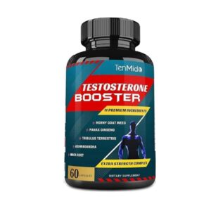 Testosterone Booster 11 Premium Ingredients 60 Capsules – Herbal Stamina & Vitality Booster for Men