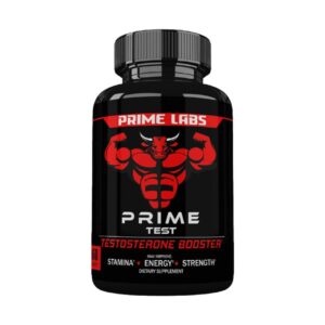 Prime Test Testosterone Booster 60 Capsules – Herbal Stamina & Strength Booster for Men