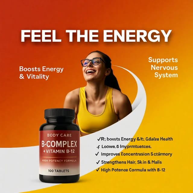 b complex + vitamin b12 100 tablets – energy, immunity & nerve support b complex + vitamin b12 100 tablets – energy, immunity & nerve support