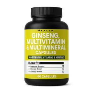Ginseng Multivitamin & Multimineral Capsule – Energy, stamina, and immunity booster