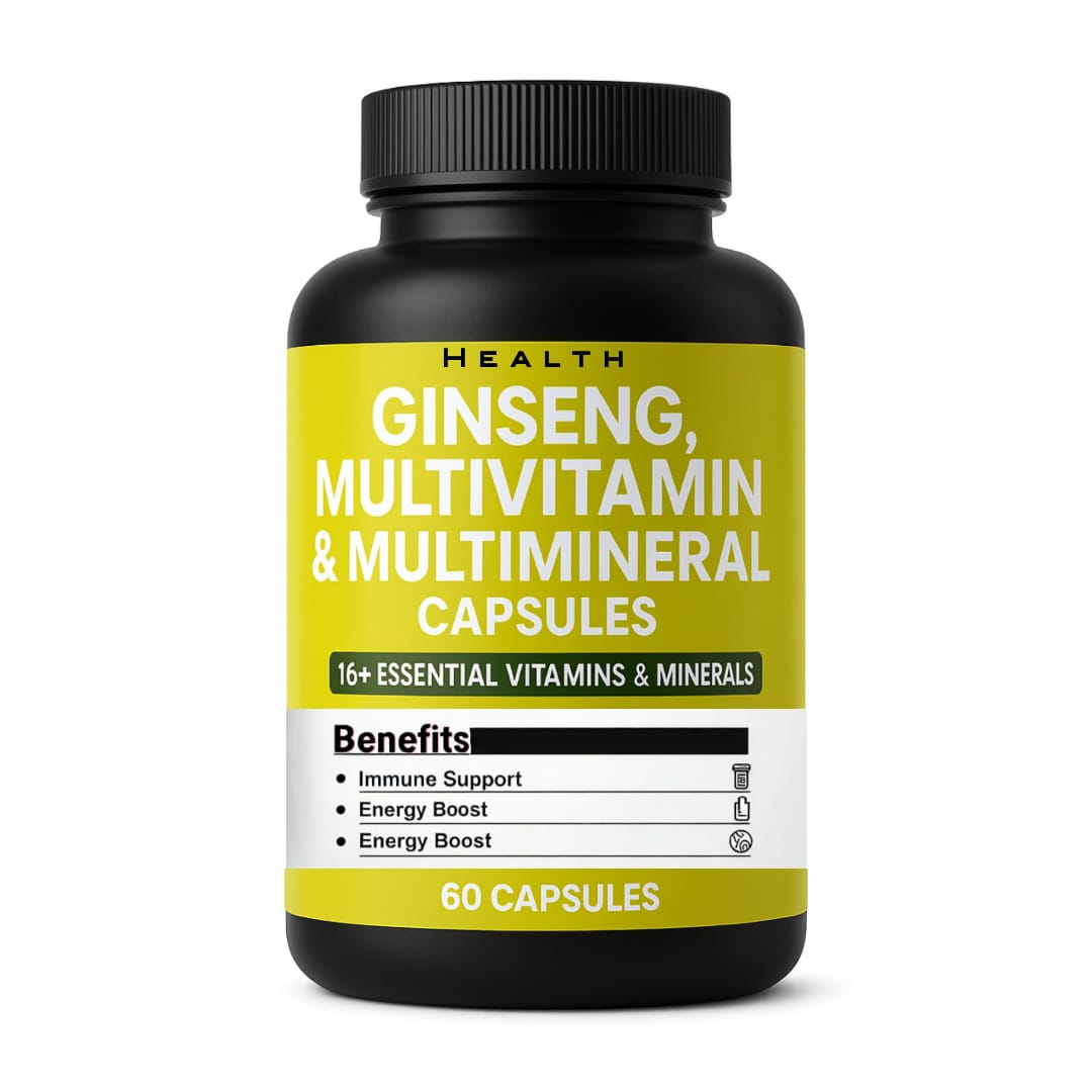 Ginseng Multivitamin & Multimineral Capsule Ginseng Multivitamin & Multimineral Capsule – Energy, stamina, and immunity booster