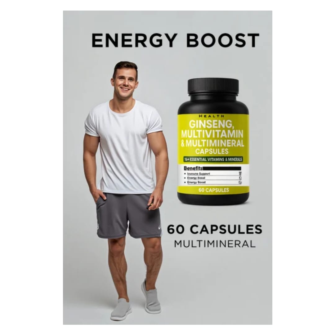 ginseng multivitamin & multimineral capsule – energy & vitality booster ginseng multivitamin & multimineral capsule – energy & vitality booster