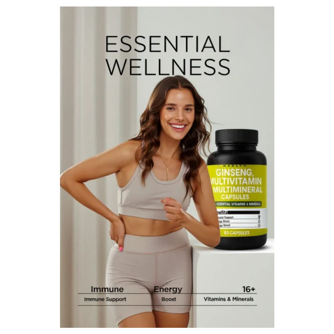 ginseng multivitamin & multimineral capsule – energy & vitality booster ginseng multivitamin & multimineral capsule – energy & vitality booster