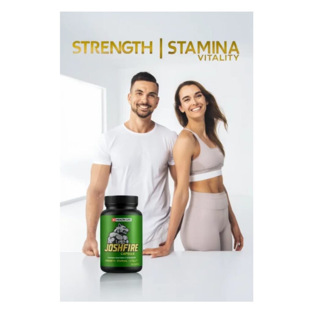 Josh Fire Capsule – Herbal Testosterone & Stamina Booster | जोश फायर कैप्सूल – पुरुषों की ताकत और स्टैमिना बढ़ाने वाला हर्बल सप्लीमेंट whatsapp image 2025 10 13 at 11.26.14 pm (1)