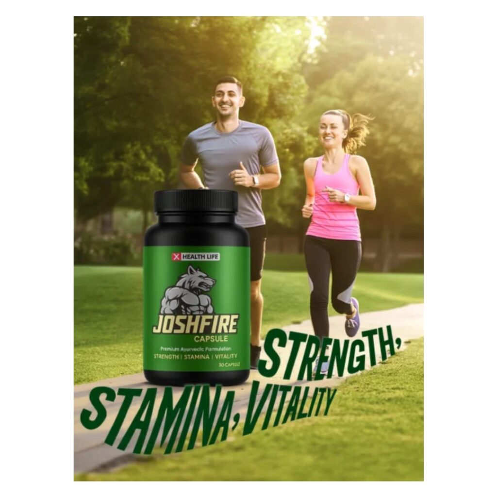 Josh Fire Capsule – Herbal Testosterone & Stamina Booster | जोश फायर कैप्सूल – पुरुषों की ताकत और स्टैमिना बढ़ाने वाला हर्बल सप्लीमेंट whatsapp image 2025 10 13 at 11.26.15 pm (1)