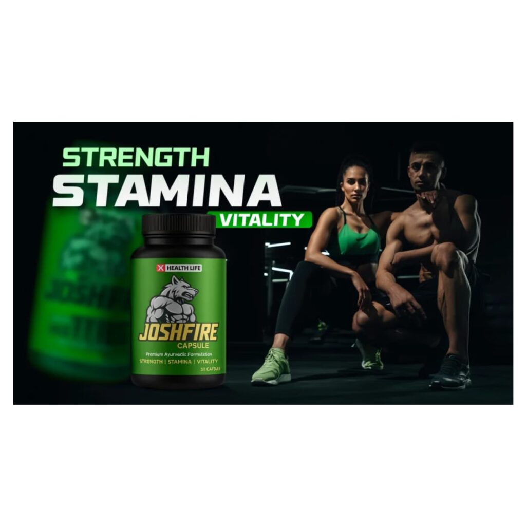 Josh Fire Capsule – Herbal Testosterone & Stamina Booster | जोश फायर कैप्सूल – पुरुषों की ताकत और स्टैमिना बढ़ाने वाला हर्बल सप्लीमेंट whatsapp image 2025 10 13 at 11.26.15 pm