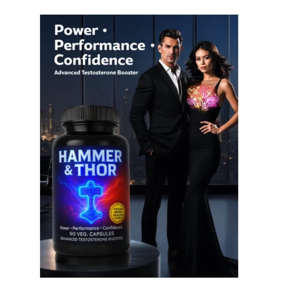 Hammer & Thor Capsule – Herbal Testosterone & Stamina Booster | हैमर और थोर कैप्सूल – पुरुषों की ताकत और स्टैमिना बढ़ाने वाला हर्बल सप्लीमेंट whatsapp image 2025 10 13 at 7.26.31 pm