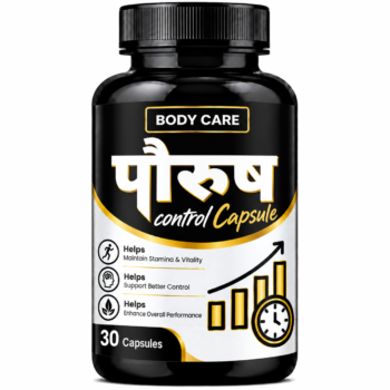 Paurush Control 30 Capsules bottle for men’s wellness