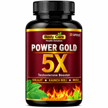 Power Gold 5X 30 Capsules with Shilajit Kaunch Beej and Musli